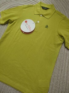 新品 定価11000 日本製 形状安定 Munsingwear マンシング 半袖 ポロシャツ S ライムグリーン 東洋紡ミラクルケア メンズ OneThing