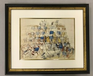 【特価】　≪　　ラウル 　デュフィ 　　≫　　COLLOTYPES【コロタイプ版画】 　　ORCHESTRA 　　1959年 　　RAOUL DUFY