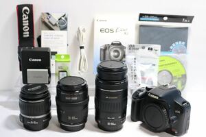 【Canon EOS Kiss X2 トリプルレンズセット】 キャノン　近～中～遠距離OK 初心者おすすめ　初期不良返品対応あり　