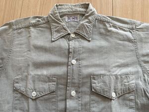 BIG SMITH ビッグスミス VINTAGE ヴィンテージ GRAY CHAMBRAY SHIRT グレー シャンブレー シャツ ビンテージ YANK ブラック 黒シャン ネル