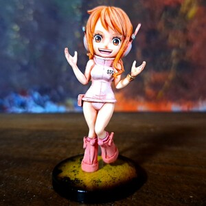 ナミ　リペイント塗装済み完成品/ワンピース/ワールドコレクタブルフィギュア/ワーコレ/WCF/ ONEPIECE figure repaint