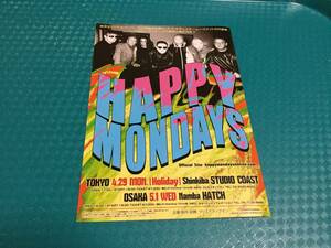 ハッピー・マンデーズ 2013年来日公演チラシ1枚マンチェスター ☆即決 HAPPY MONDAYS ショーン・ライダー JAPAN TOUR