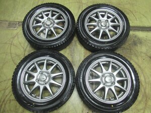 N-WGN スペーシア　ラパン　☆スタッドレスセット　ブリジストン　VRX　20年製　8分【155/65R14】14X4.5J+45　4/100　SPORT ABELIA