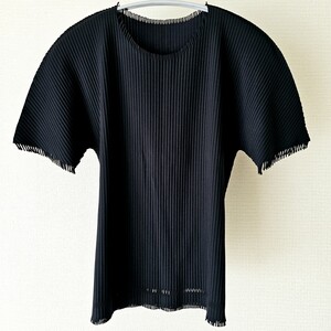 479☆美品 PLEATS PLEASE A.poc プリーツプリーズ 半袖 カットソー ブラック 3