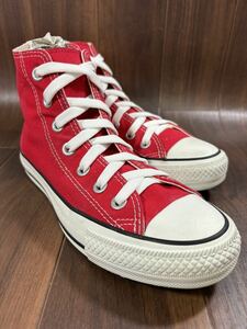 KT240426 D-67 CONVERSE コンバース ALLSTAR オールスター ハイカットスニーカー カジュアルスニーカー レッド メンズ 23.5cm