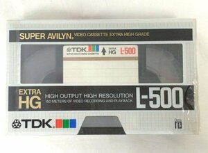 ☆☆TDK　βベータ　ビデオテープ　ビデオカセット　L-500 EXTRA HG☆未開封品