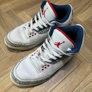 正規品 NIKE AIR JORDAN 3 RETRO OG TRUE BLUE 2016 854262-106 26cm