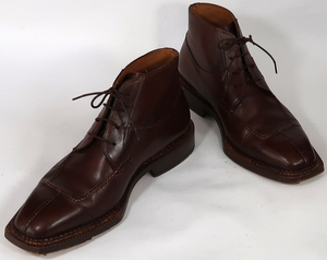 Santoni , ショートブーツ,7 1/2(25.5cm位)茶,中古