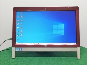 WEBカメラ/中古/WIN10/新品SSD/20型ワイド一体型/FMV　富士通　　FH56/DD 　地デジ／テレビOK　　office2019搭載　送料無料