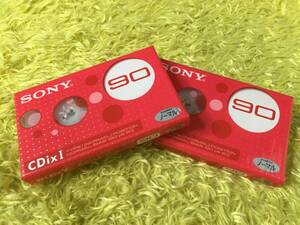 ★☆【カセットテープ】SONY・ソニー CDixI ノーマルポジション 90分 2本セット ☆★