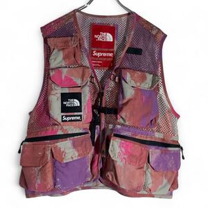 241019AAA4● 2020SS Supreme The North Face MESH UTILITY VEST シュプリーム　ノースフェイス フィッシングベスト ストリート ベスト