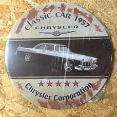 Chrysler クラシックカー 1957 3Dブリキ看板