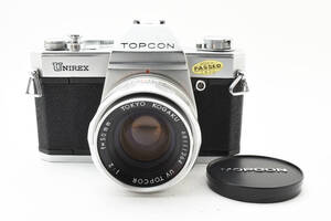 4437 【難あり品(ジャンク）】 Topcon Unirex 35mm SLR＋ UV Topcor 50mm f/2 Lens トプコン MFフィルムカメラ MF単焦点レンズ 1108