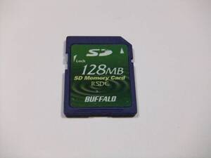 SDカード 128MB フォーマット済み 1枚 動作品 buffalo