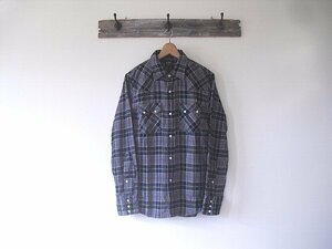 Lee FLANNEL WESTERN SHIRTS　LTO544-102　リー　ウエスタンシャツ　Ｍ　グレー　チェック　ネルシャツ　ソーテゥース　ウエスターナ　新品