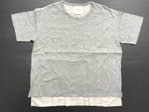 美品 レイビームス Ray BEAMS Tシャツ ハイクオリティー 日本製　　 素材切替 MADE IN JAPAN 使用感薄い美品 石瀬5455