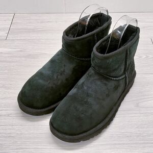 4-1118T◎UGG クラシックミニ ムートンブーツ サイズ23cm 5854 ブーツ ブラック アグ 233436