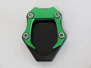 Ninja400 Ninja250 2018- Z250 Z400 2018-2022 CNC加工 サイドスタンドプレート 緑【代引不可】【pl-nj4-5】