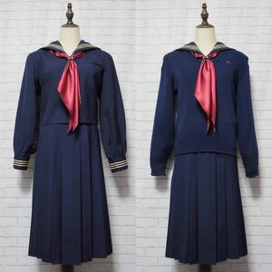 ★東京都 昭和女子大附属中学校 [現行制服 サイズL相当] 冬服セーラー服 セーター付き 