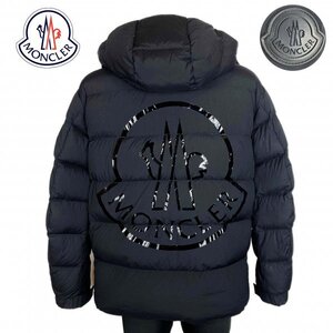 ★美品★ MONCLER PALLARDY モンクレール パラディ バックロゴ ダウンジャケット ブラック 黒 1 Mサイズ ルーマニア製 クリーニング済み