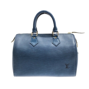 ルイヴィトン LOUIS VUITTON ハンドバッグ M43015 スピーディ25 レザー（LVロゴの刻印入り） トレドブルー VI1903 バッグ エピ