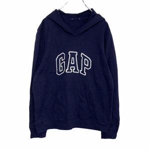 GAP プルオーバーパーカー S ネイビー ギャップ 薄手 ロゴ パーカー 古着卸 アメリカ仕入 t2111-4700