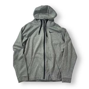 NIKE パーカー サーマフィット スポーツ 裏フリース フルジップ グレー M