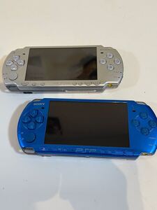 SONY ソニー PSP本体 PSP3000 ブルー PSP2000 シルバー 動作未確認 ジャンク品 2個セット 本体のみ