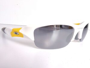 正規品 OAKLEY オークリー スポーツサングラス 03-882J 63□20 ホワイト×イエローカラー ケース付き