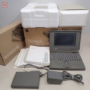 1円〜 Apple Macintosh PowerBook 100 本体 M1506 アップル 箱説/外付けFDD/AC付 HDD無し 通電不可 ジャンク パーツ取りにどうぞ【40