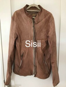 Sisii　シシ　シングルレザーライダース　メンズ L