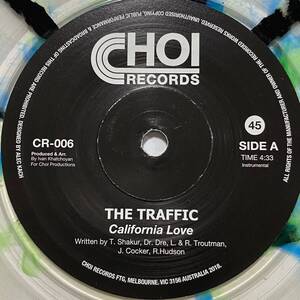 The TRAFFIC California Love No Through Road 7inch 7インチ 45 EP hip hop rap r&b soul dr dre 2pac dj muro koco Roger Zapp カバー