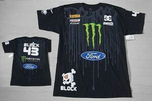 未使用タグ付き　DC SHOE　Tシャツ　Monster Energy　castrol pirelli dirt2 block43 企業