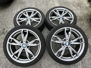 BMW　116i　純正アルミホイール　18インチ　フロント7.5J　PCD120　オフセット45　リア8J　PCD120　オフセット52　タイヤホイール4本セット