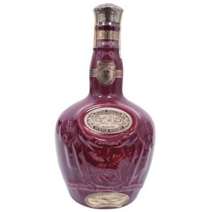 【CHIVAS BROTHERS/シーバスブラザーズ】ROYAL SALUTE/ロイヤルサルート 21年 700ml 40% 赤 陶器ボトル ウイスキー 洋酒 未開栓★9755