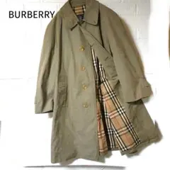 BURBERRY メンズ ステンカラーコートノバチェックイギリス製