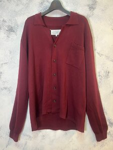 ☆Maison Margiela メゾン・マルジェラ☆ 19AW DECORTIQUE ニットカーディガン s50ha0873-s16765-511 バーガンディー knit cardigan