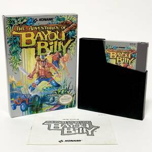 北米版 ファミコン NES The Adventures of Bayou Billy / マッドシティ 箱説付き 痛みあり 動作確認済み Konami コナミ CIB Tested