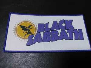 BLACK SABBATH 刺繍パッチ ワッペン LOGO ブラックサバス 紫枠 / motorhead iron maiden metallica blue oyster cult