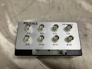 ●KEYENCE キーエンス OP-66853 BNC端子台 中古品 【-】 NR-HA08/NR-2000