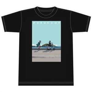 【タグ付き 新品】ゆるキャン△ tシャツ なでしこ＆リン 漫画 コミック アニメtシャツ ブラック Msize