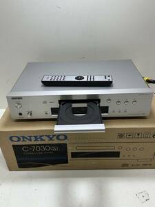 ♯【ONKYO】オンキョー　CDプレーヤー　C-7030　動作品　2019年製　リモコン付き（RC-822C）