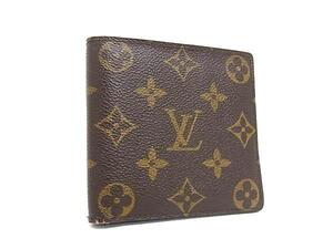 1円 LOUIS VUITTON ルイヴィトン M61665 モノグラム ポルトビエ カルトクレディモネ 二つ折り 財布 ウォレット ブラウン系 FE5896