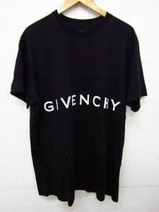 GIVENCHY ジバンシイ BM71543Y6B Tシャツ 半袖 メンズ ブラック Lサイズ ▽Y1357