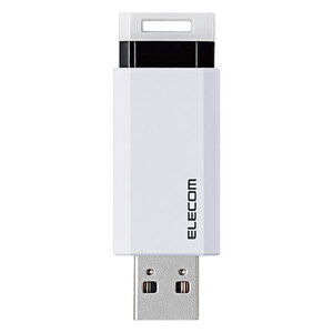 エレコム USB3.1(Gen1)対応 ノック式USBメモリ MF-PKU3128GWH