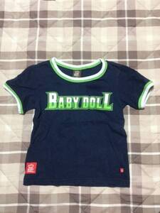 ★BABY DOLLベビードール　Tシャツ　110　紺色　中古