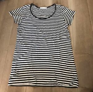 ［No.215］ローリーズファーム　LOWRYS FARM ボーダー半袖Tシャツ　カットソー