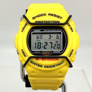 美品 G-SHOCK ジーショック CASIO カシオ 腕時計 DW-5700Y-9 スティング イエロー デジタル クォーツ プロテクター付き 【ITKRTMV6P534】