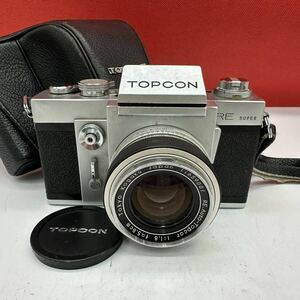 ▽ TOPCON RE SUPER ボディ フィルムカメラ 一眼レフカメラ Auto-Topcor F1.8 5.8cm レンズ 現状品 トプコン