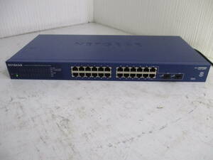 中古品 ★NETGEAR　GS724T　ギガビット 24port 10/100/1000mbps Smart Wiitch★動作品★ ケーブル付 ★No:A-112